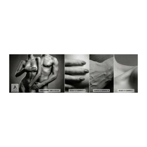 Photo Wallpaper Sample Premium Canvas - Adam and Eve - Woman, Man, Body - 100x30 cm
