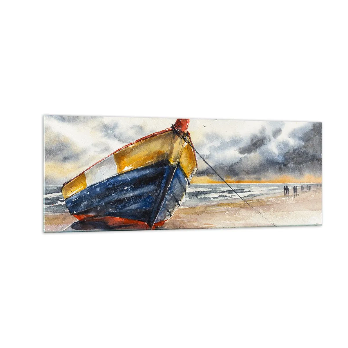 Glass picture - Rest On the Shore - 140x50 cm