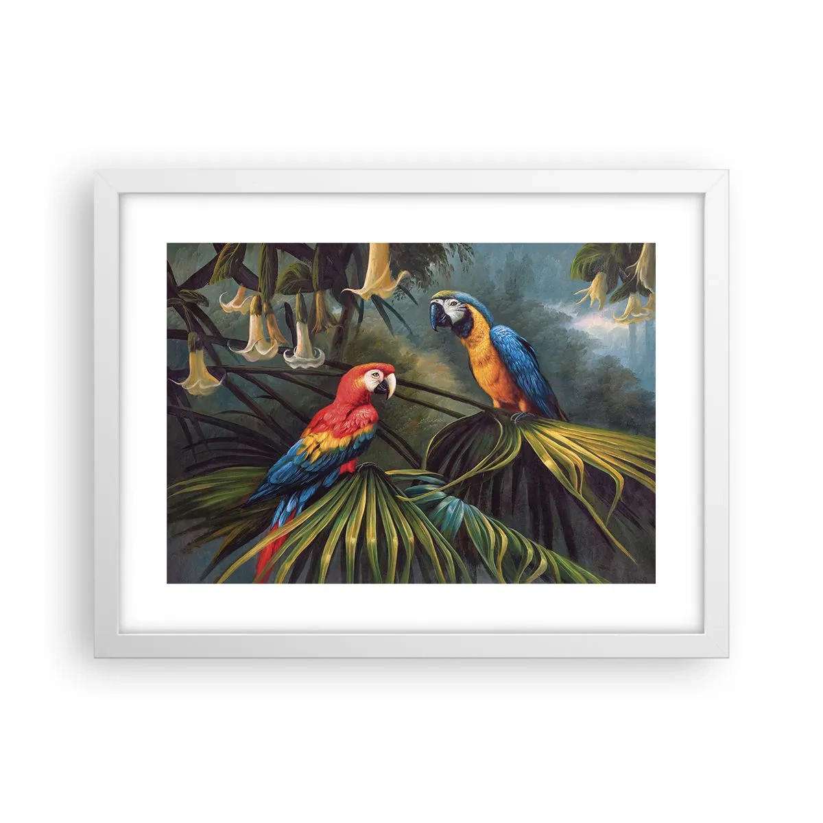 Poster in white frmae - Romanticism in Tropics - 40x30 cm