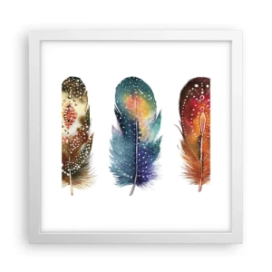 Poster in white frmae - Rituals, Customs, Secrets - 30x30 cm