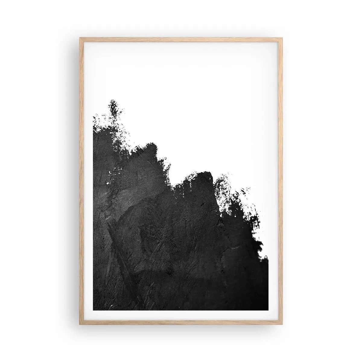 Poster in light oak frame - Elements: Earth - 70x100 cm