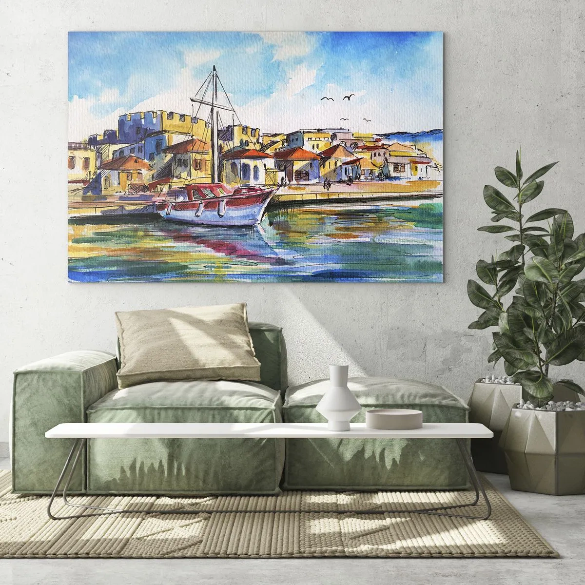 Glass picture - Rainbow Afternoon - 100x70 cm