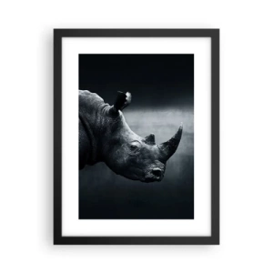 Poster in black frame - Right Profile - 30x40 cm