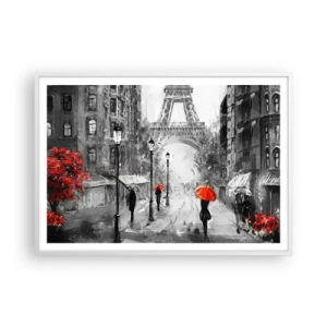 Poster in white frmae - All Roads Lead to Her - 100x70 cm