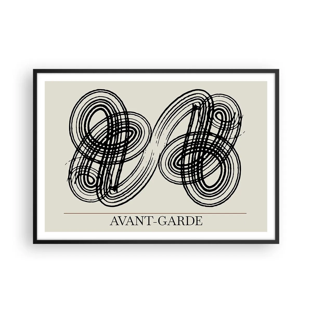 Poster in black frame - Spontaneous Result - 100x70 cm