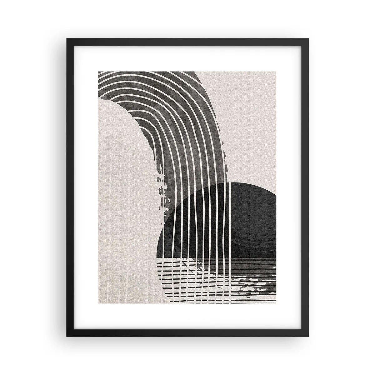 Poster in black frame - There and Back - 40x50 cm