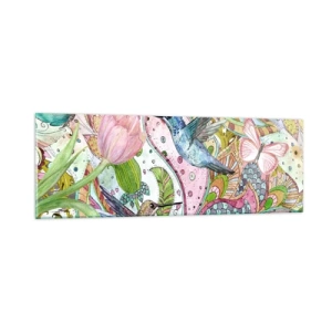 Glass picture - Entwined in the Vines - 90x30 cm