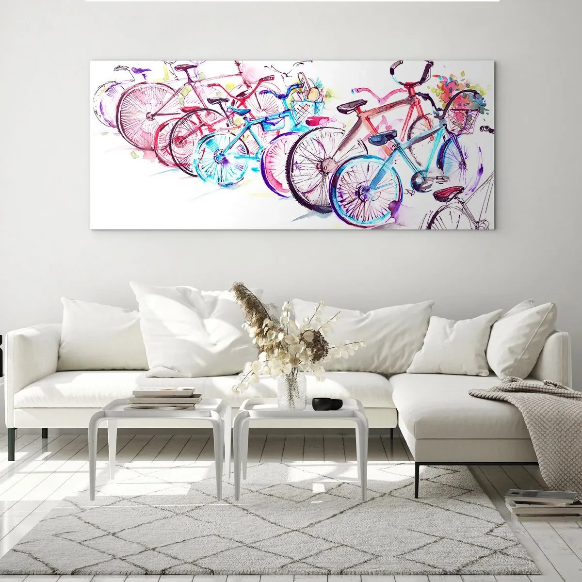 Glass picture - Anti-moto Club Reunion - 90x30 cm