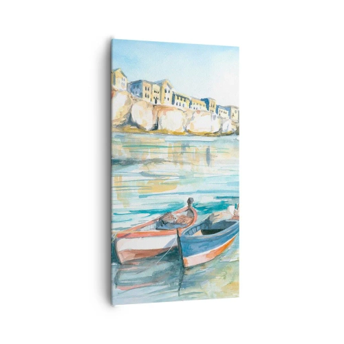 Canvas picture - Landscape in Azure - 65x120 cm