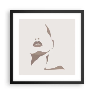 Poster in black frame - Created with Light and Shadow - 40x40 cm