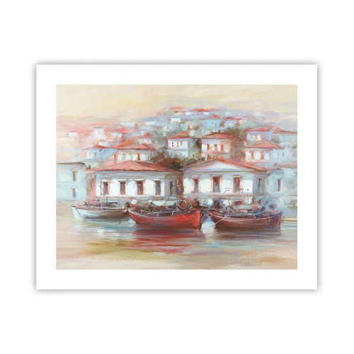 Poster - Happy Town - 50x40 cm