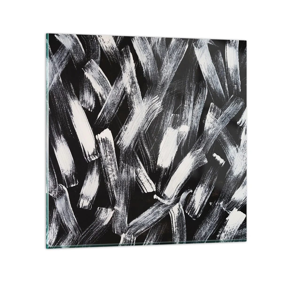 Glass picture - Abstract in Industrial Spirit - 70x70 cm