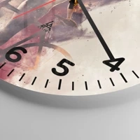 Clock face with numbers