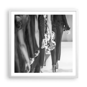 Poster in white frmae - Stylish Parade - 60x60 cm
