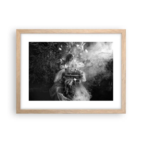 Poster in light oak frame - Mother Nature - 40x30 cm