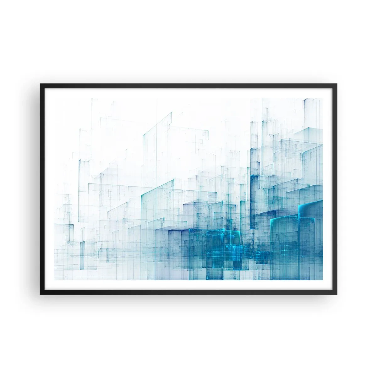 Poster in black frame - And There Was Space - 100x70 cm