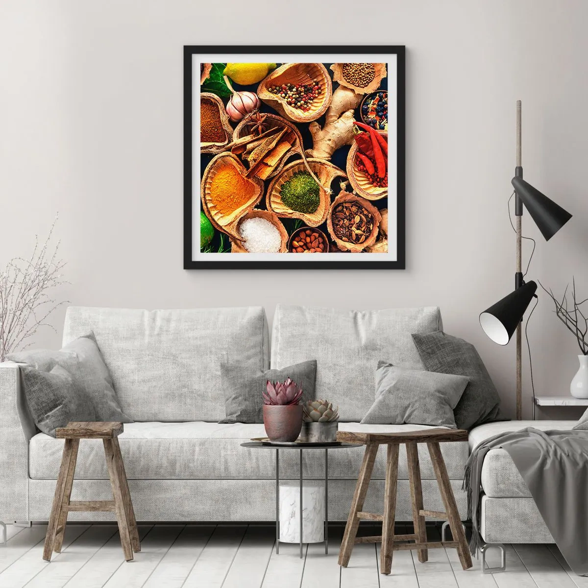 Poster in black frame - Take What You Want - 30x30 cm