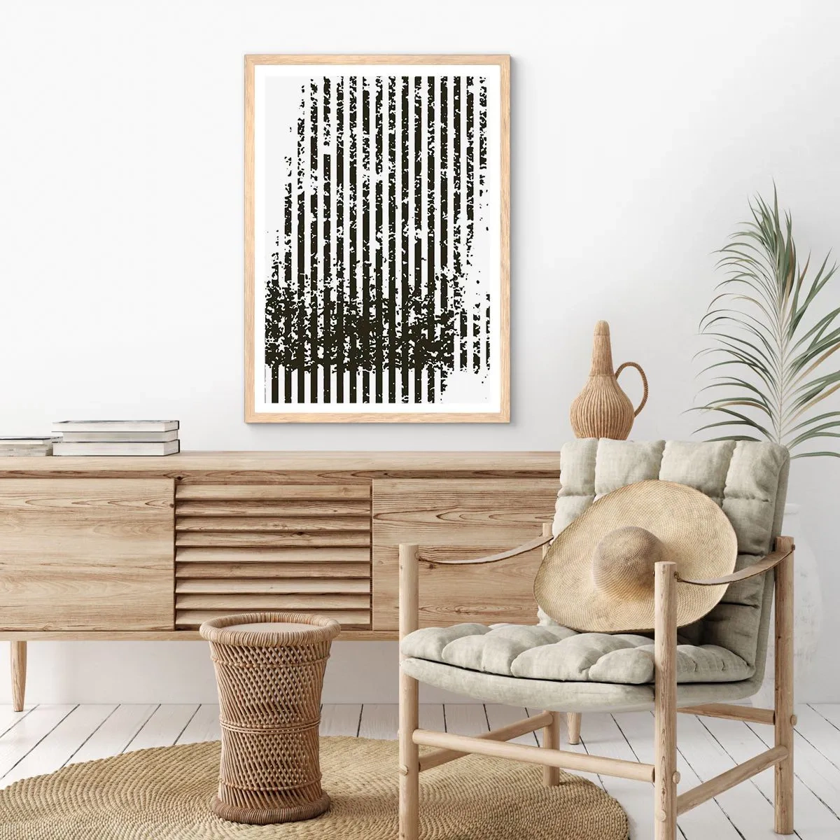 Poster in light oak frame - Rhythm and Noise - 40x50 cm