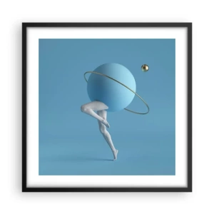 Poster in black frame - And Planets Are Going Crazy - 50x50 cm