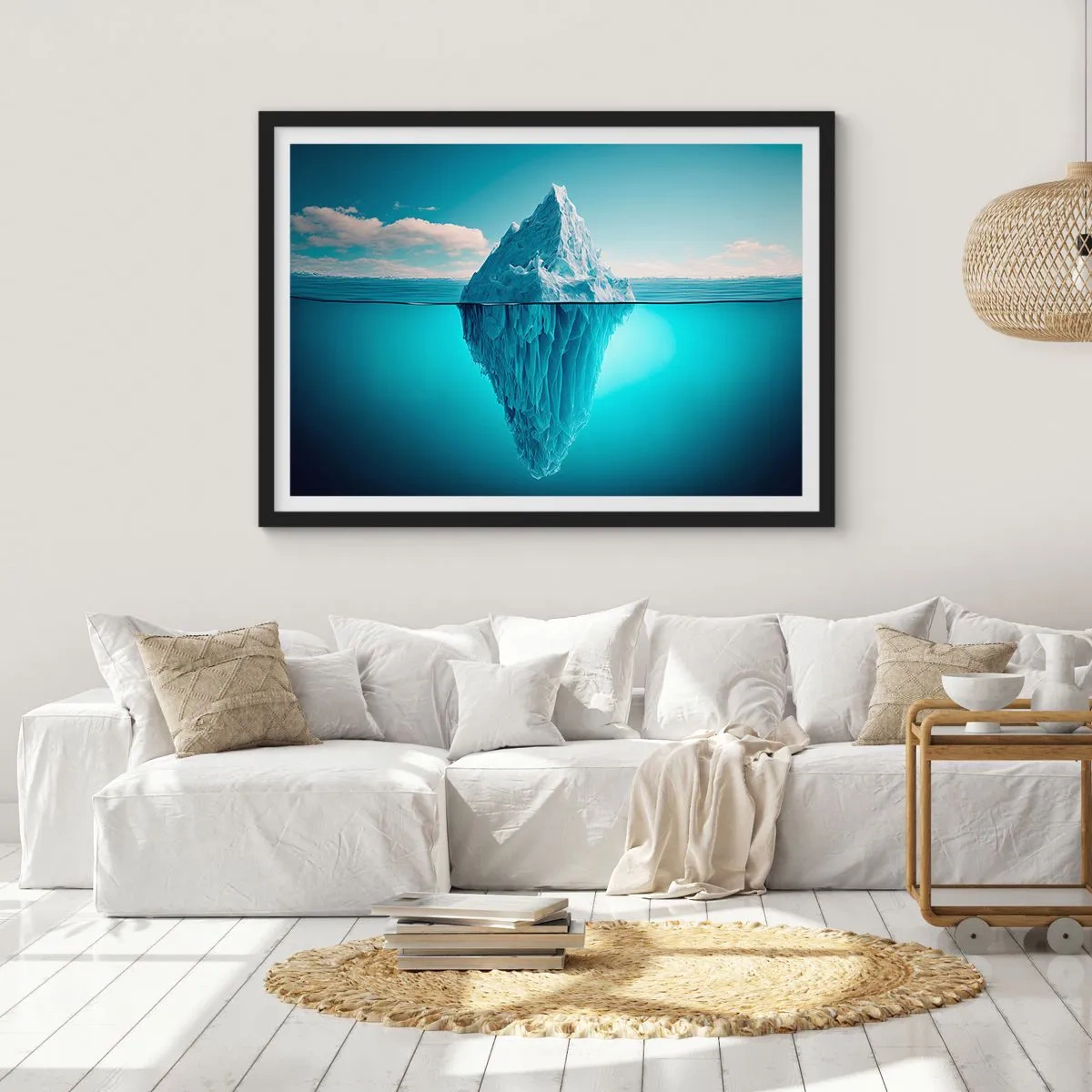 Poster in black frame - Ice Queen - 100x70 cm