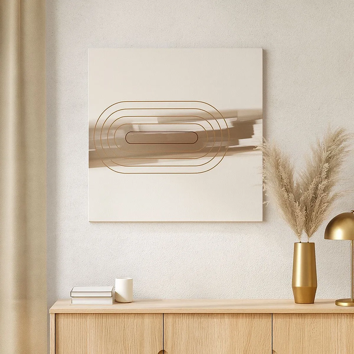 Canvas picture - Blast of Grey - 30x30 cm