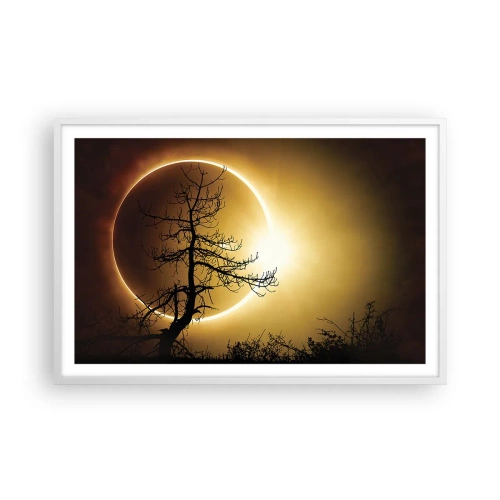 Poster in white frmae - Total Eclipse - 91x61 cm