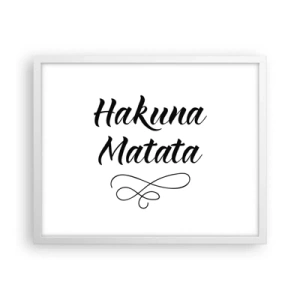 Poster in white frmae - Best Advice - 50x40 cm