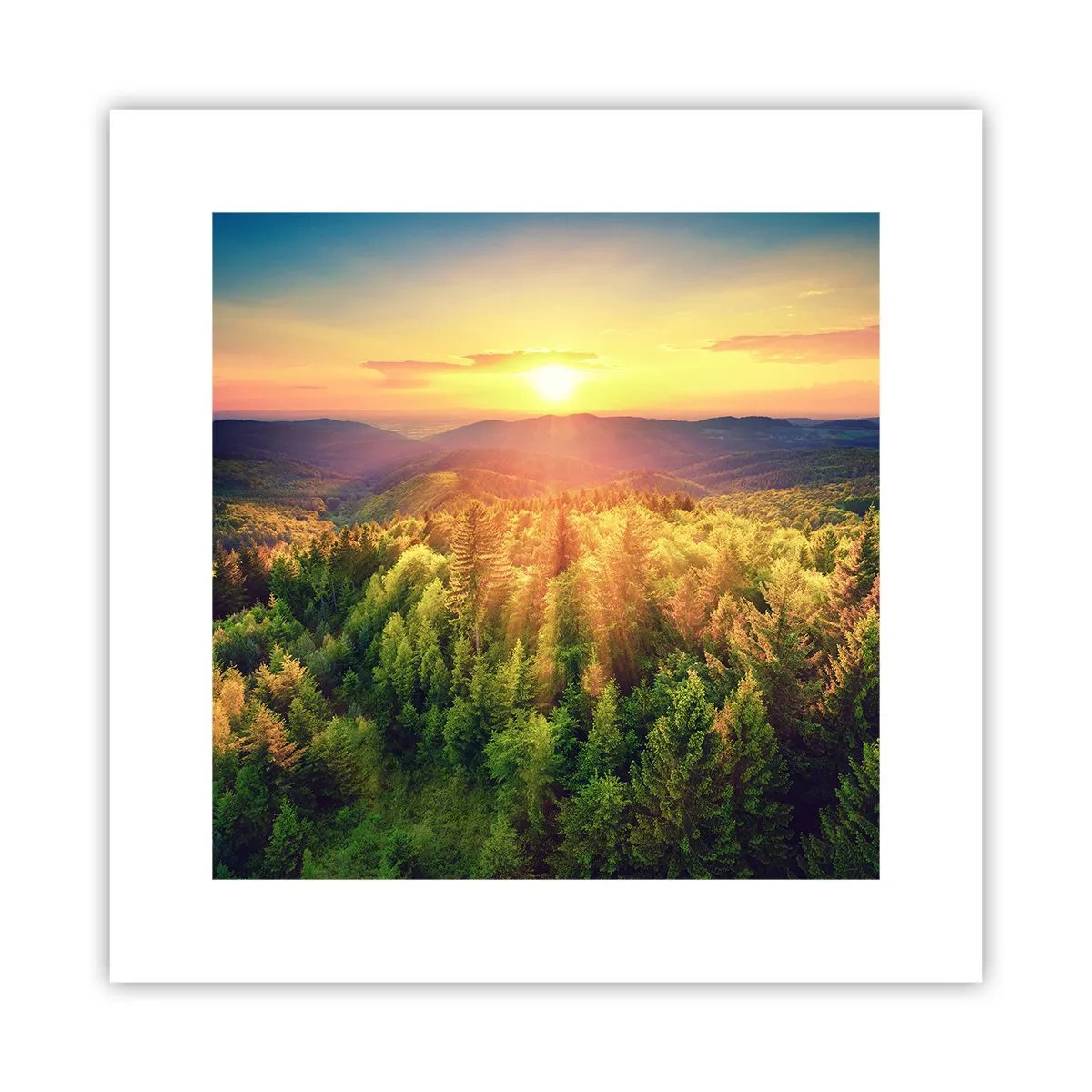Poster - Peaks and Summits - 30x30 cm