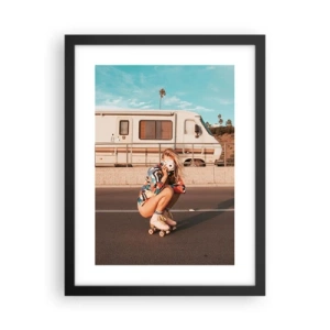 Poster in black frame - Smile, Please! - 30x40 cm