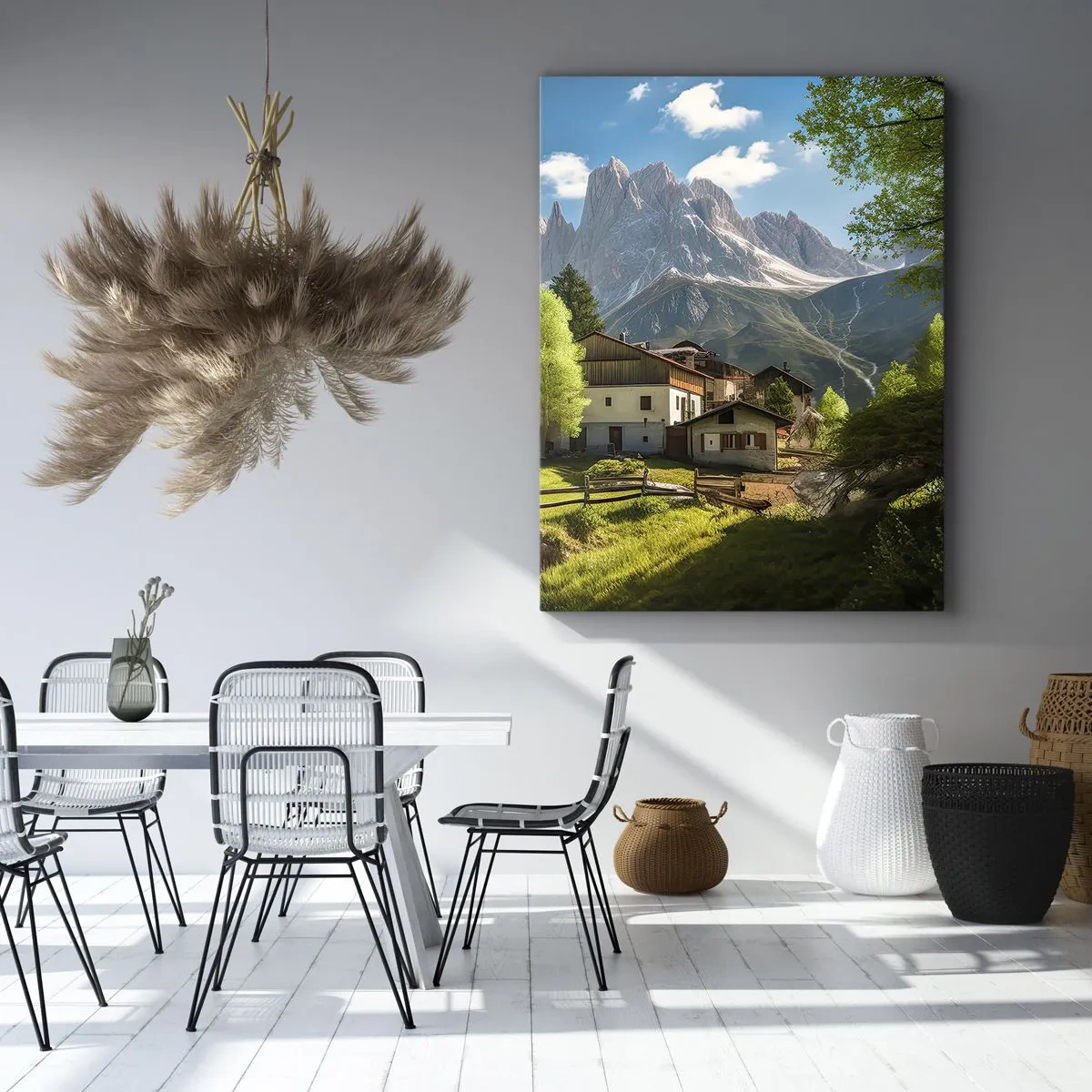 Canvas picture - Alpine Idyll - 65x120 cm