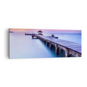 Canvas picture - Sea of Calm to the Horizon - 140x50 cm