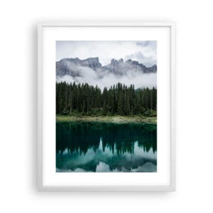 Poster in white frmae - Quiet Please, Let's Not Wake Up Still Waters - 40x50 cm