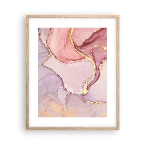 Poster in light oak frame - Caress of Colours - 40x50 cm
