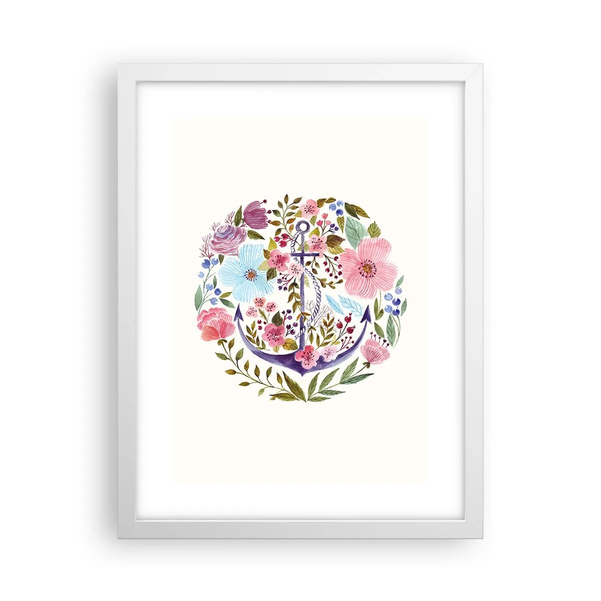 Poster in white frmae - Good Dream of a Sailor - 30x40 cm