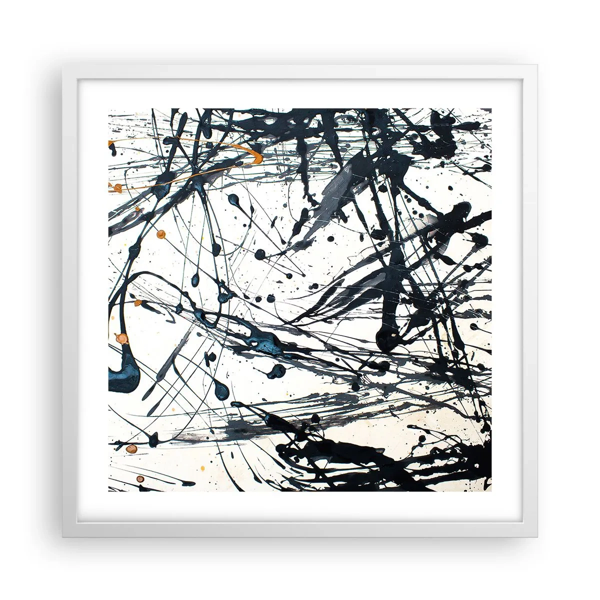 Poster in white frmae - Expressionist Abstract - 50x50 cm