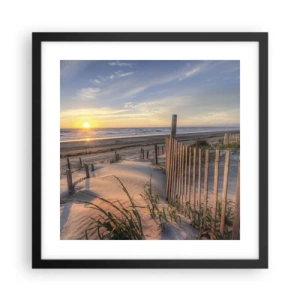 Poster in black frame - Light and Shade of the Wind - 40x40 cm