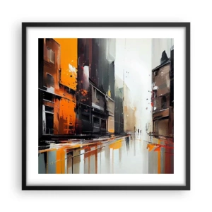Poster in black frame - Rainy Day - 50x50 cm
