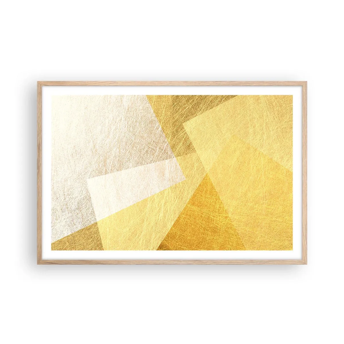 Poster in light oak frame - Weather of Geometry - 91x61 cm