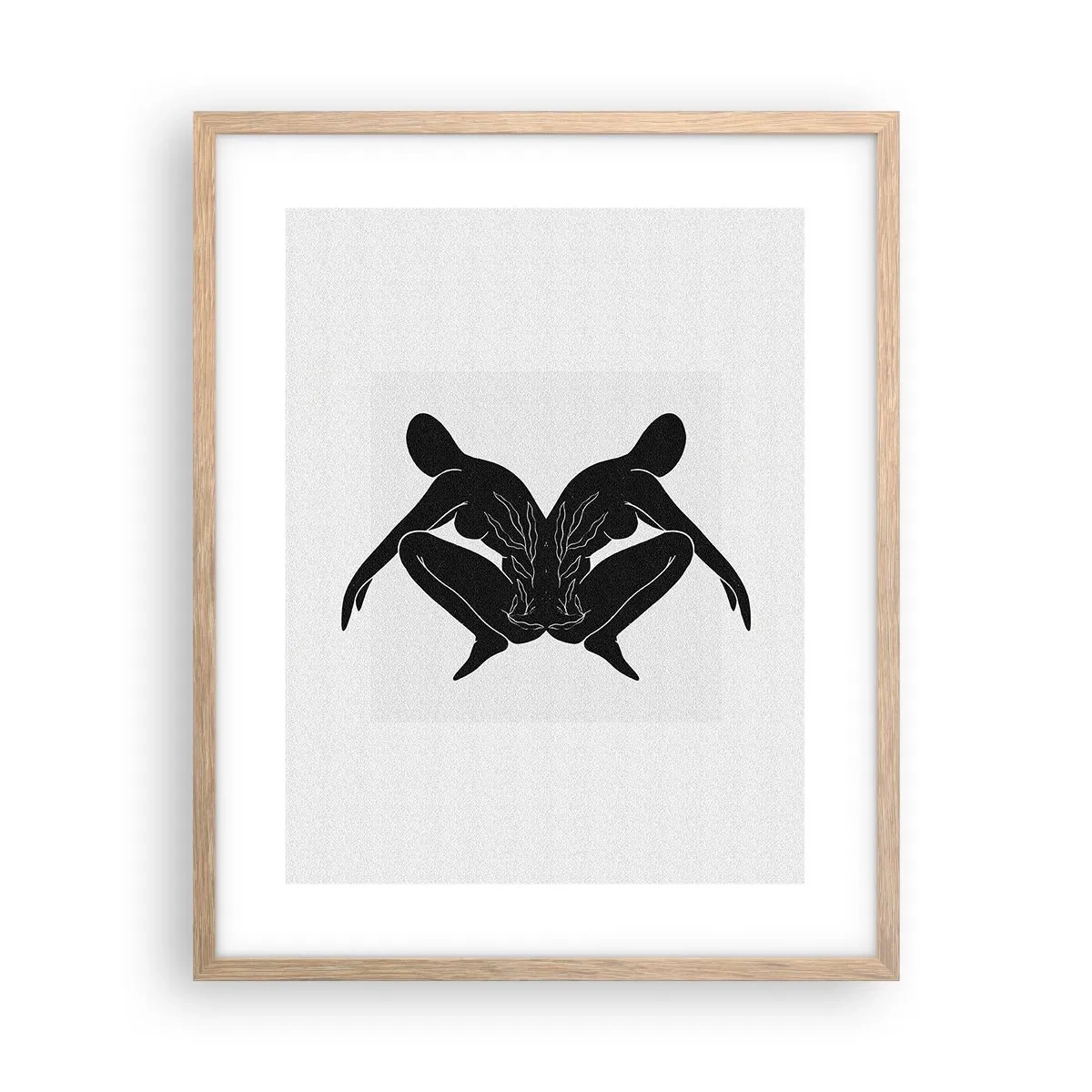 Poster in light oak frame - Mutual Soul - 40x50 cm