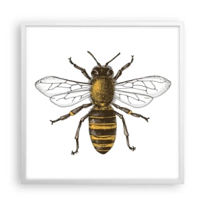 Poster in white frmae - Beautiful and Good - 60x60 cm