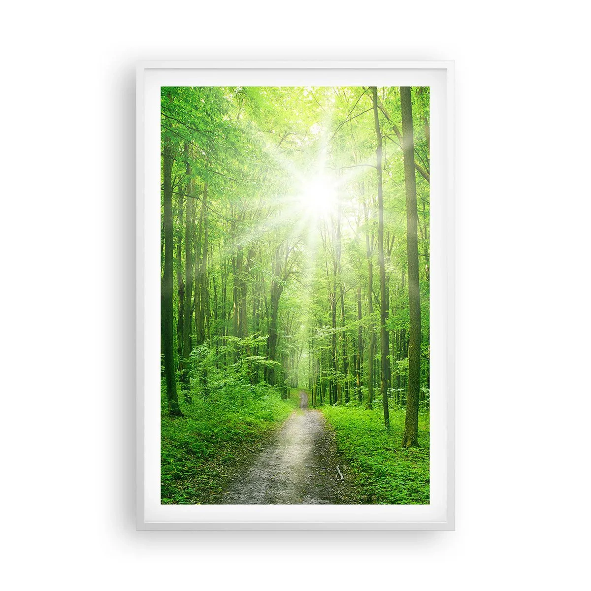 Poster in white frmae - Green Cathedral - 61x91 cm