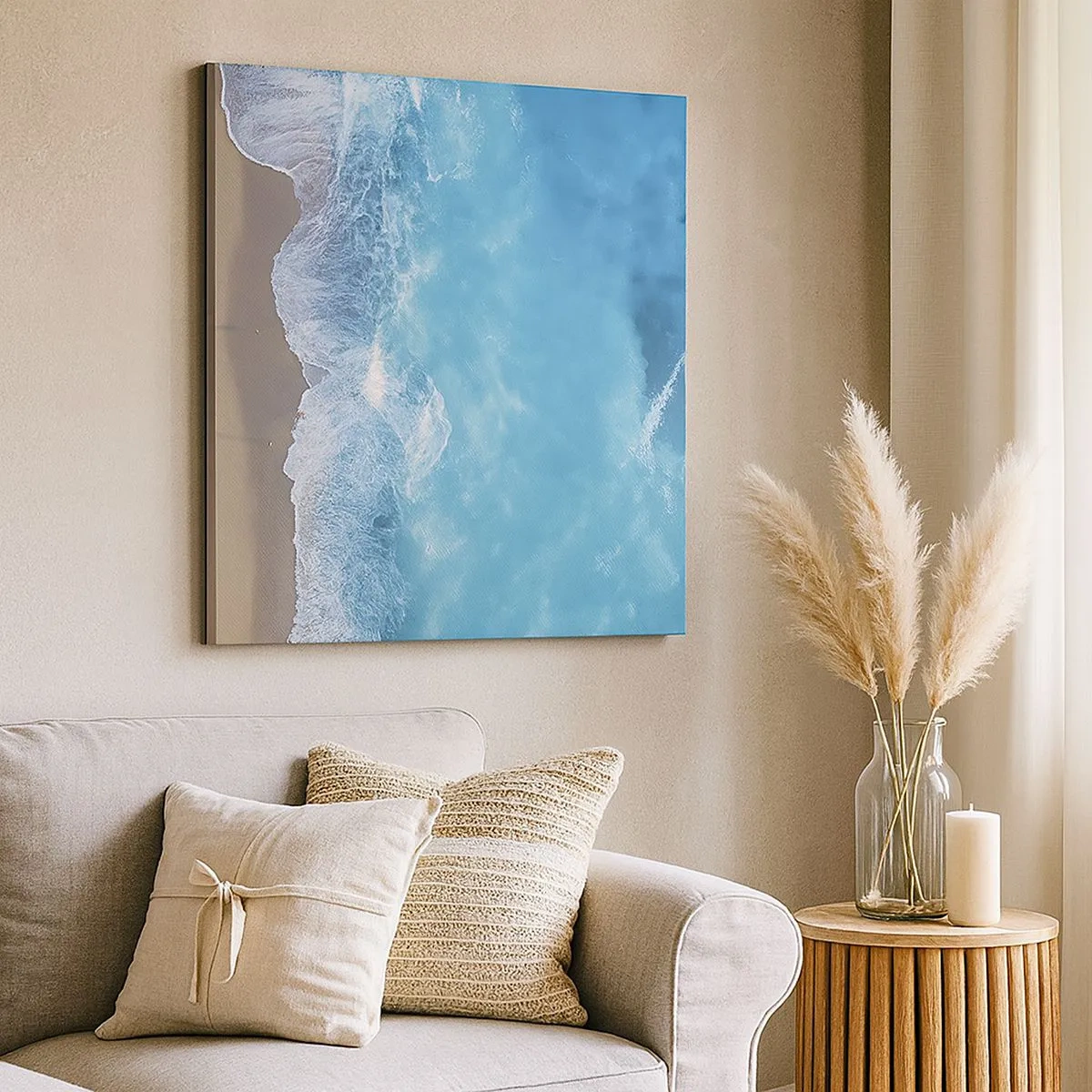 Canvas picture - Power of the Blue - 30x30 cm