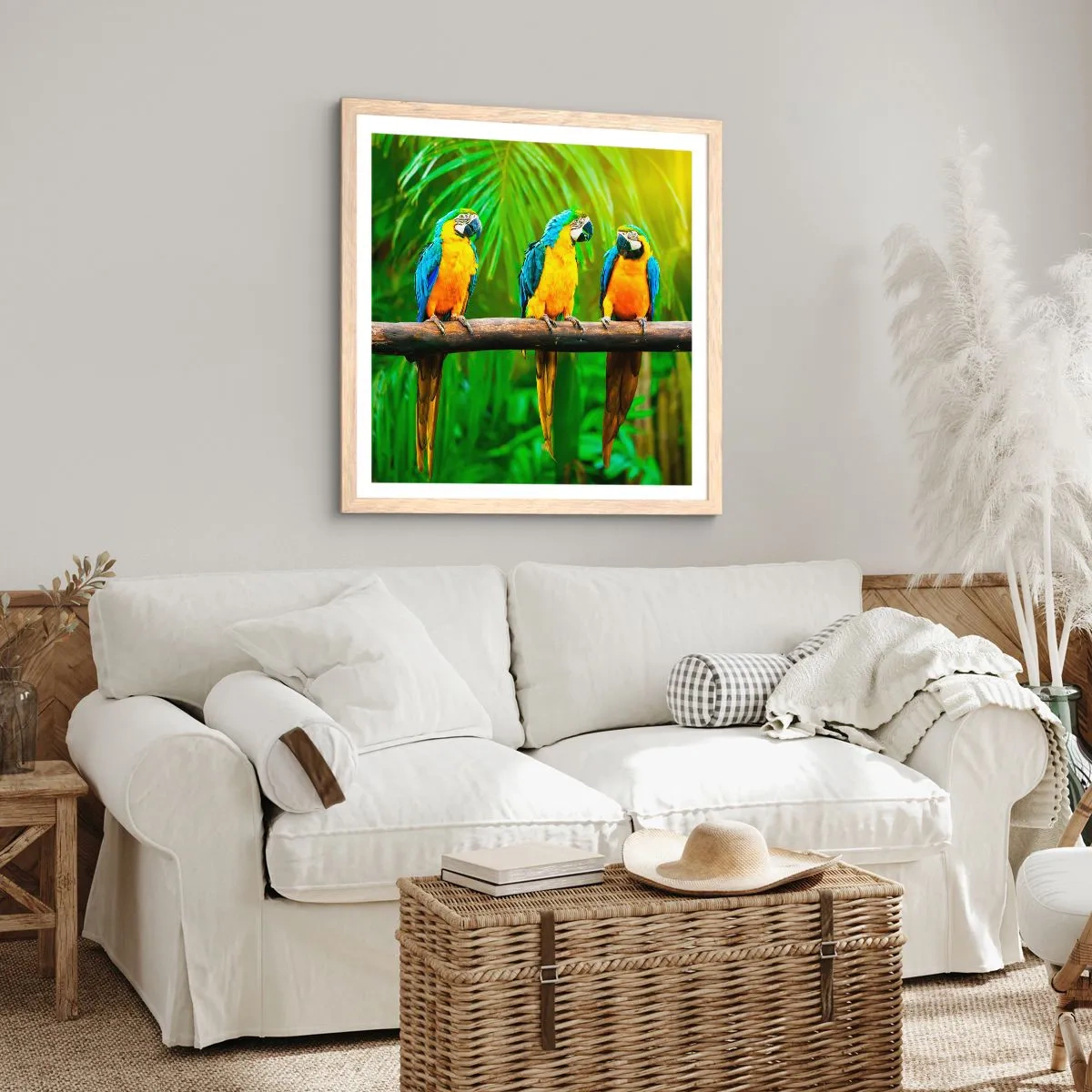 Poster in light oak frame - Did You Hear that She…? - 60x60 cm