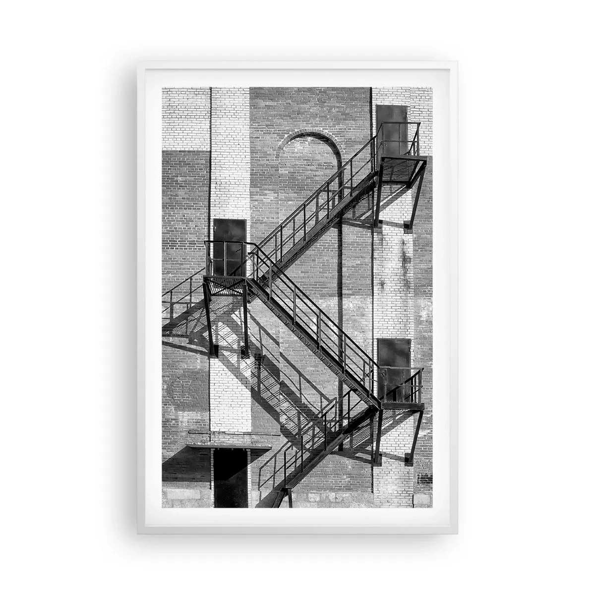 Poster in white frmae - Industrial Style - 61x91 cm