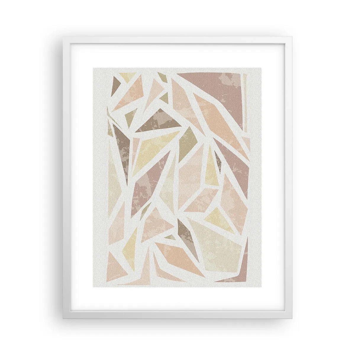 Poster in white frmae - Stained Glass Composition - 40x50 cm