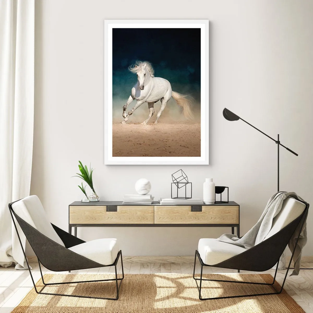 Poster in white frmae - Freedom in a Pure State - 40x50 cm