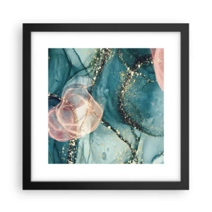 Poster in black frame - Silm Blue, Tulle Pink - 30x30 cm