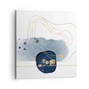 Canvas picture - Blue and Gold Fantasy - 60x60 cm