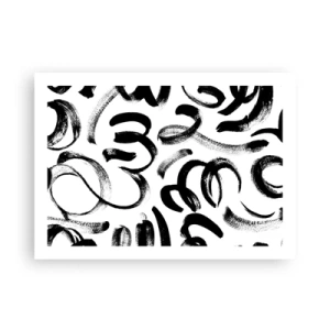 Poster - Black on White - 70x50 cm