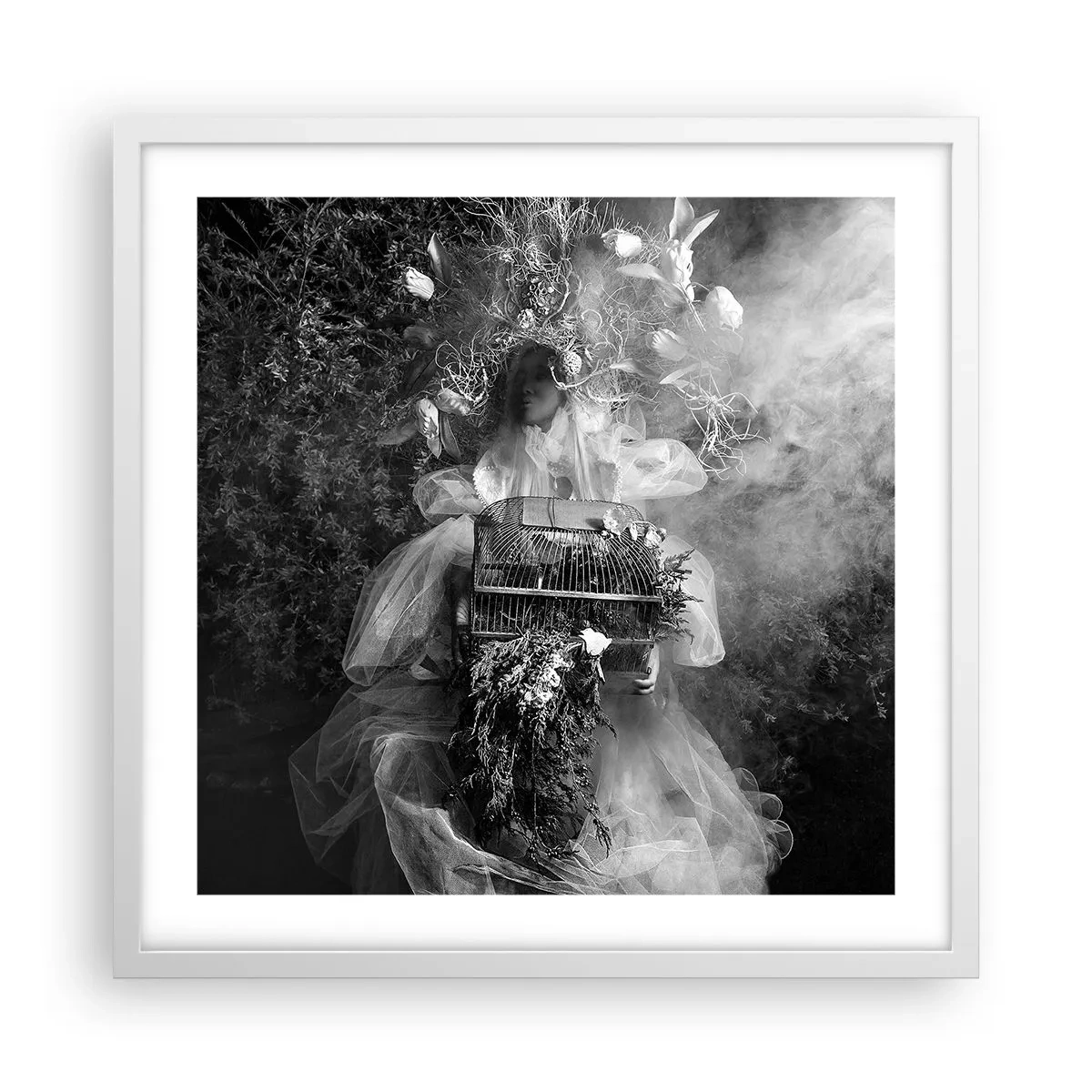 Poster in white frmae - Mother Nature - 50x50 cm